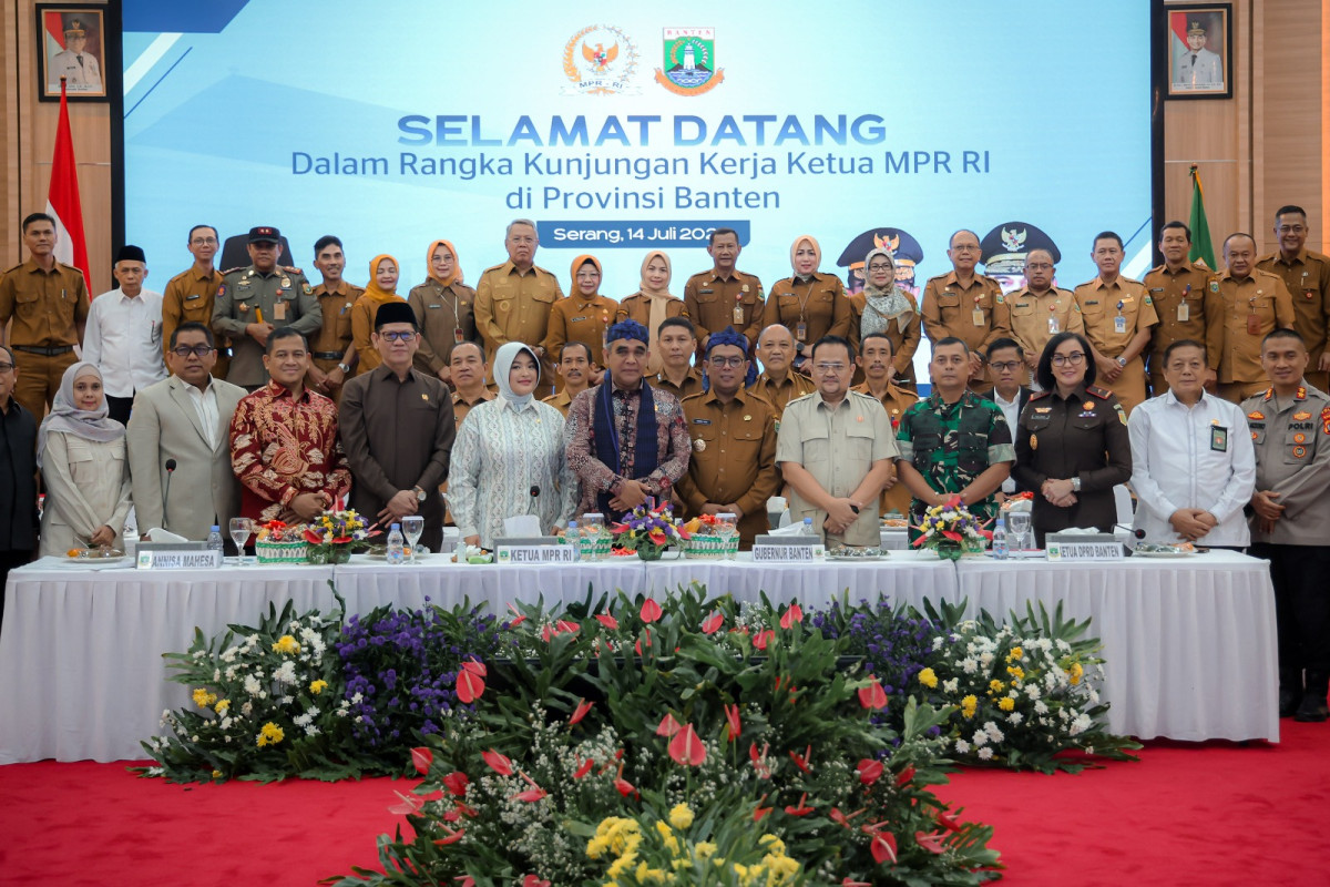 Terima Kunker Ketua MPR RI, Gubernur Banten Andra Soni Paparkan Program Prioritas dan Tantangan Provinsi Banten
