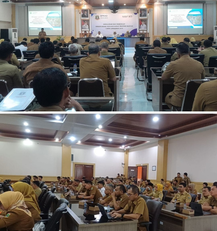 BPKAD PROVINSI BANTEN GELAR SOSIALISASI DAN PEMBINAAN PERENCANAAN PENGANGGARAN DAERAH PEMERINTAH PROVINSI BANTEN TAHUN ANGGARAN 2026