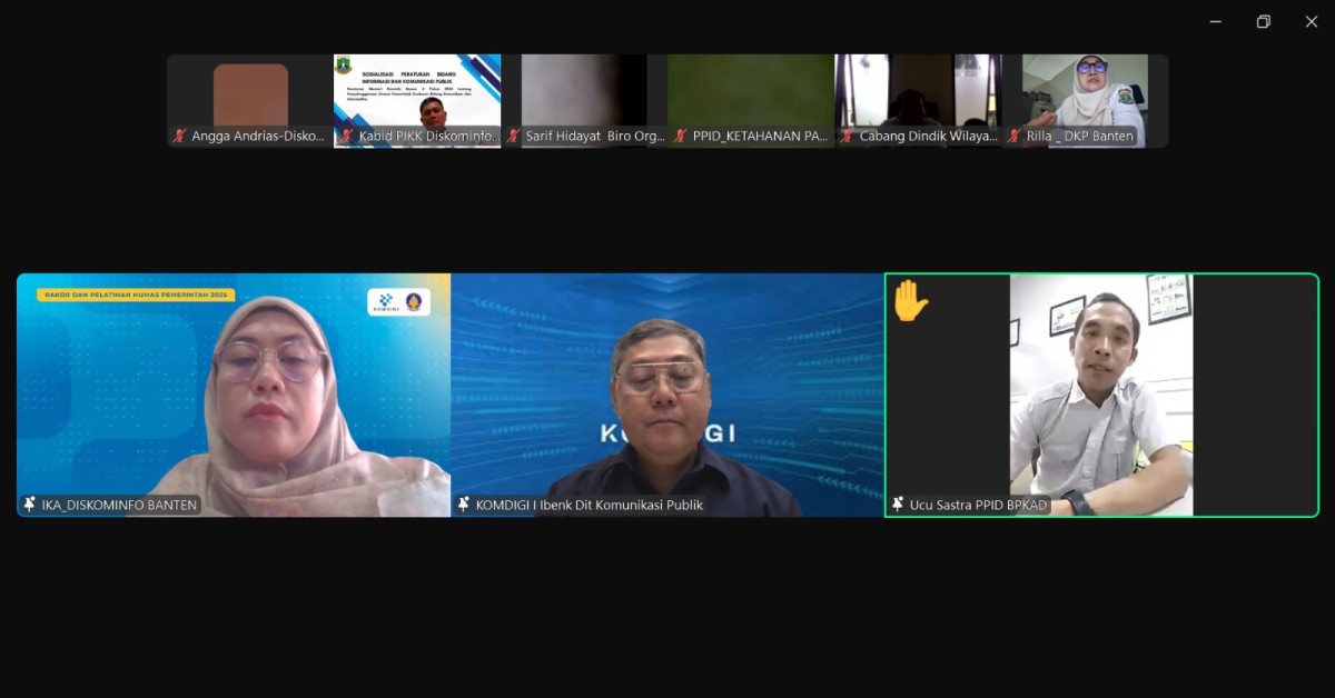 BPKAD Provinsi Banten Ikuti Sosialisasi Permenkominfo Nomor 4 Tahun 2024 yang Digelar Diskominfo SP