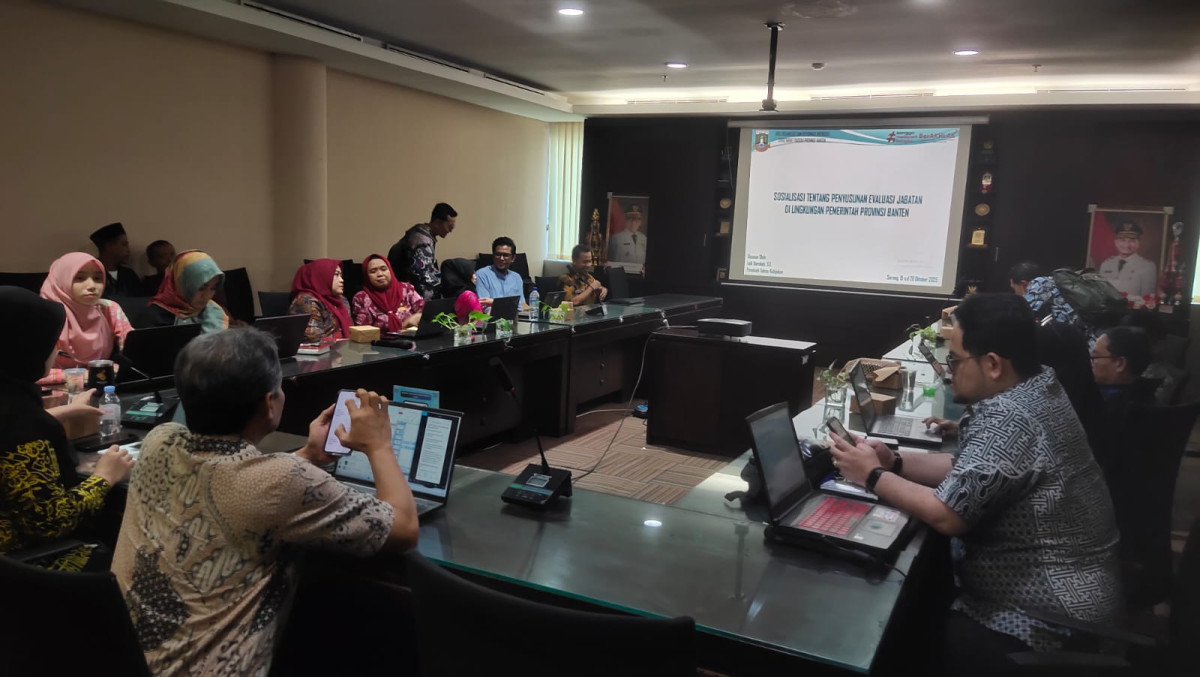 BPKAD Provinsi Banten Hadiri Sosialisasi Penyusunan Evaluasi Jabatan di Lingkungan Pemprov Banten