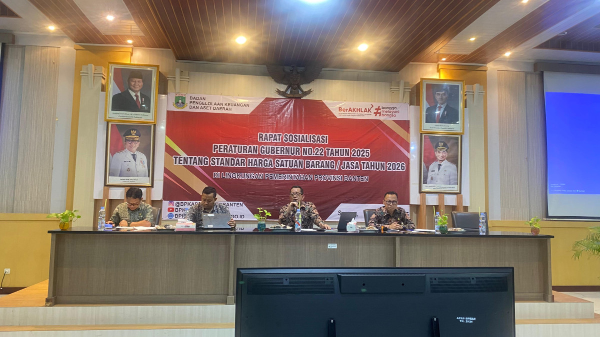 BPKAD Banten Gelar Sosialisasi Pergub No.22 Tahun 2025 Tentang SHSBJ Tahun 2026