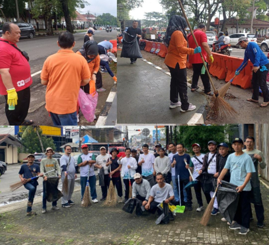 BPKAD PROVINSI BANTEN IKUTI JALAN SEHAT DAN AKSI BERSIH-BERSIH KOTA DALAM RANGKA HPN 2026