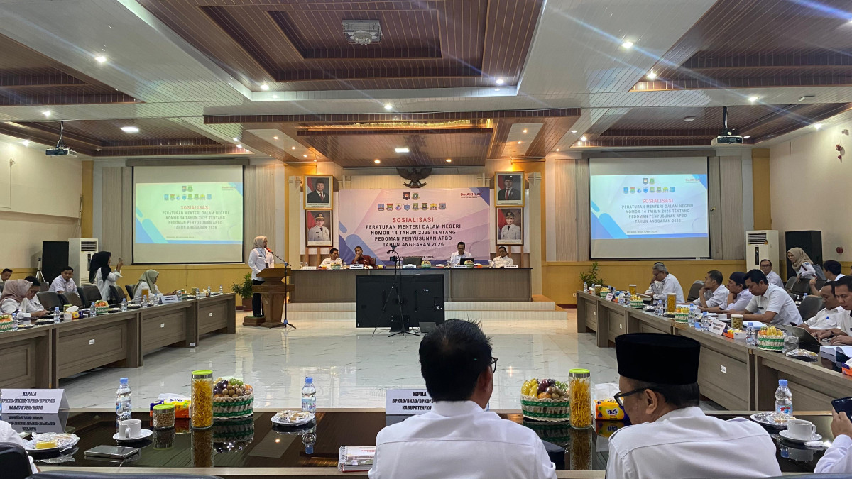 BPKAD Provinsi Banten Gelar Sosialisasi Permendagri Nomor 14 Tahun 2025 tentang Pedoman Penyusunan APBD Tahun Anggaran 2026