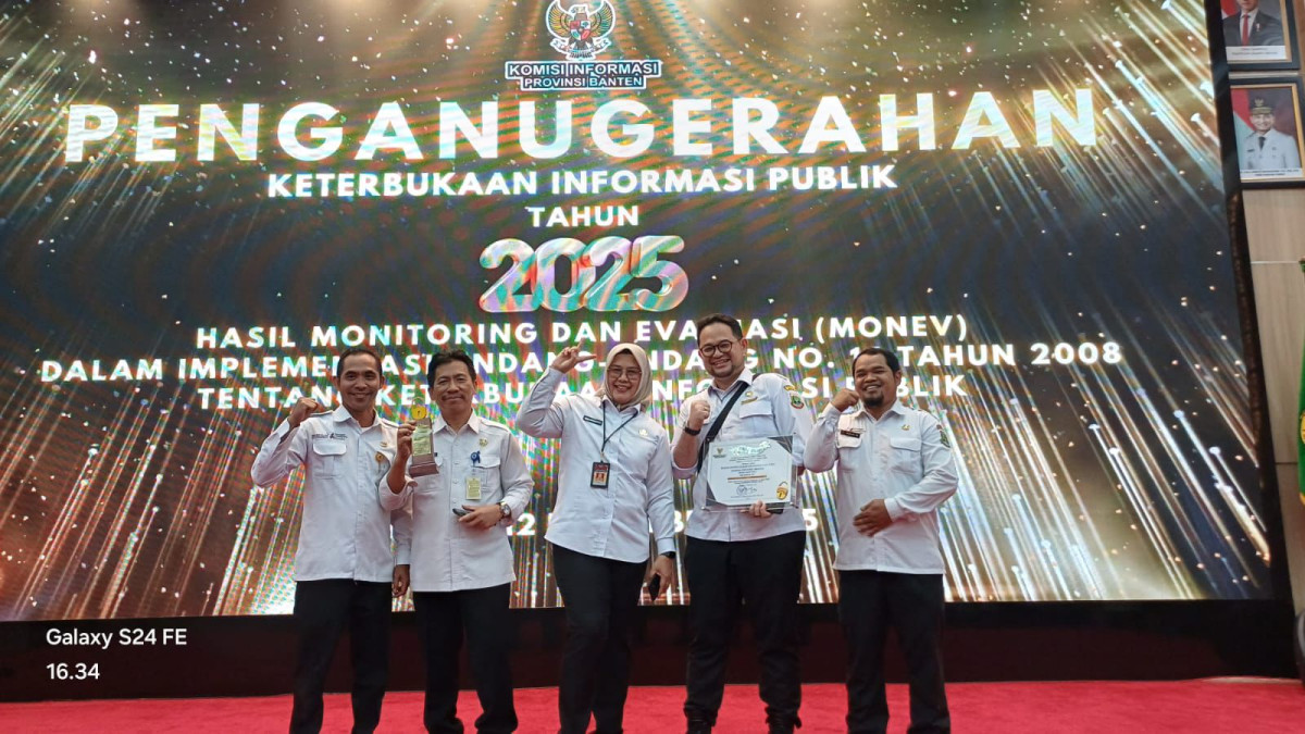 BPKAD Banten Raih Predikat Informatif dengan Nilai 99,93 pada Penganugerahan Keterbukaan Informasi Publik 2025