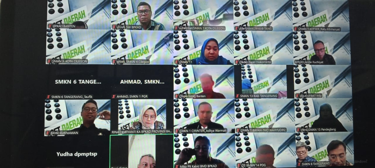 BPKAD Provinsi Banten Gelar Rekonsiliasi Aset dan Persediaan Triwulan III Tahun 2025 Secara Virtual