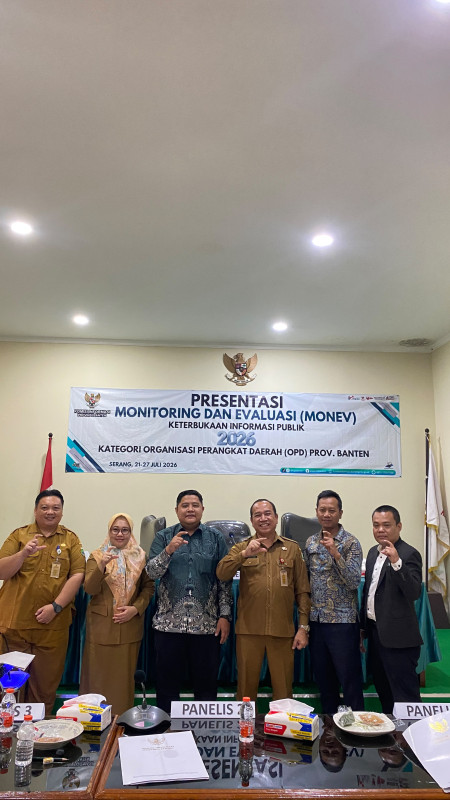 BPKAD Provinsi Banten Ikuti Presentasi Monitoring dan Evaluasi Keterbukaan Informasi Publik Tahun 2026