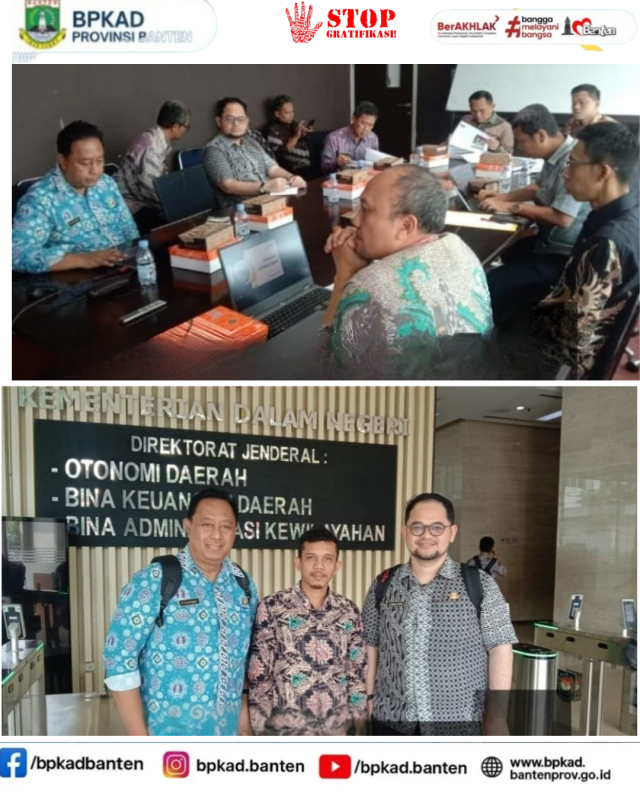 BPKAD Banten Paparkan Kajian Pembentukan UPT Pemanfaatan Barang Milik Daerah di Kemendagri