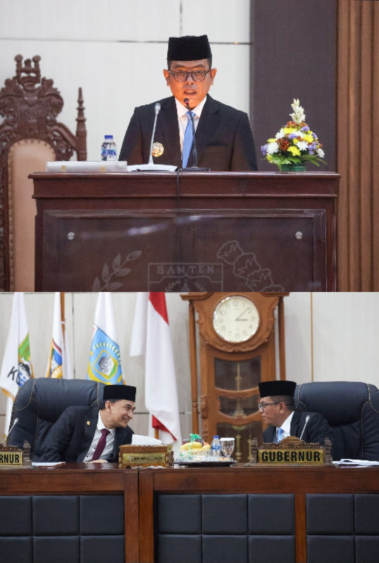 Gubernur Banten Andra Soni Sampaikan Nota Pengantar Raperda Penyertaan Modal Bank Banten dan RPJMD 2025 - 2029