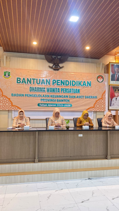 Dharma Wanita Persatuan BPKAD Provinsi Banten Salurkan Bantuan Pendidikan kepada 17 Anak Pengemudi, Pramubakti, Pamdal, dan Tenaga Outsourcing Tahun 2026