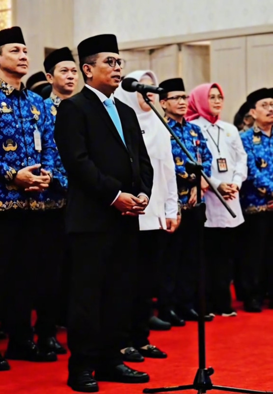 Pelantikan dan Penyerahan SK PPPK BPKAD Provinsi Banten Digelar Secara Virtual dan Tatap Muka