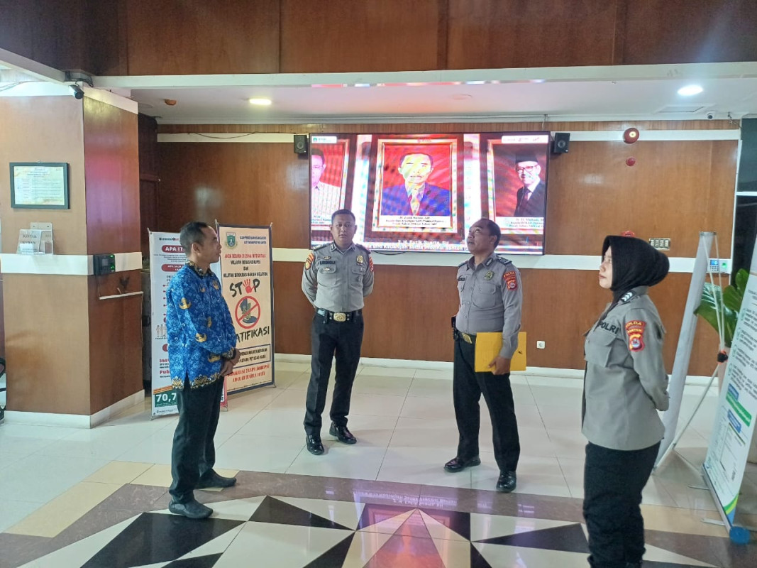 Ditpamobvit Polda Banten Laksanakan Patroli ke Kantor BPKAD Provinsi Banten